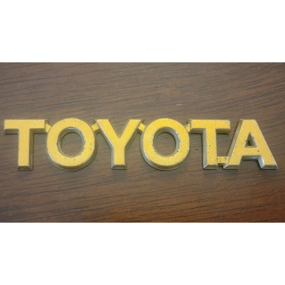 TOYOTA gold Car Truck Emblem Badge